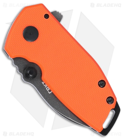 CRKT Burnley Squid Compact Assisted Frame Lock Knife OrangeG-10 (1.75" Black SW)