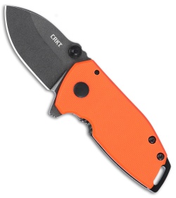 CRKT Burnley Squid Compact Assisted Frame Lock Knife OrangeG-10 (1.75" Black SW)