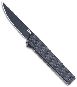 CRKT CEO Liner Lock Knife Black Aluminum (2.36" Black)