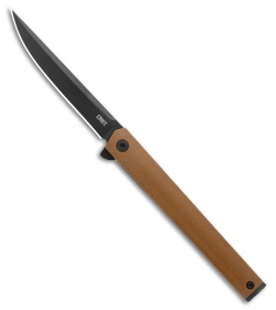 CRKT CEO Liner Lock Knife Desert Tan GRN (3.4" EDP AUS 8) 7097DK