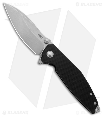 CRKT Ibis Black G-10 Drop Point SW D2