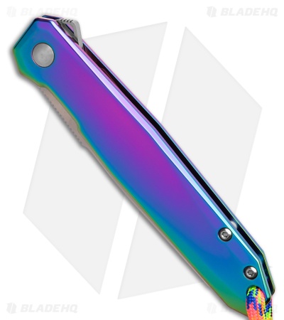 CRKT Ken Onion Facet Frame Lock Knife Iridescent TiN SS (3.4" Satin 12C27)