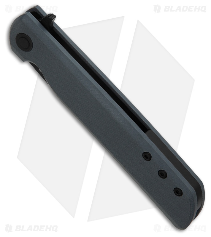 CRKT LCK + Liner Lock Knife Gray G-10 (3.4" Black Oxide 14C28N) 3801KN