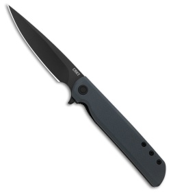 CRKT LCK + Liner Lock Knife Gray G-10 (3.4" Black Oxide 14C28N) 3801KN