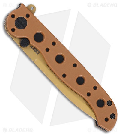 CRKT M16-10DZ Spear Point Liner Lock Knife Tan Nylon (3.03" Tan)