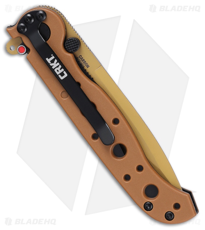 CRKT M16-01DZ Liner Lock Knife + Tan D2 Spear Point/Tan G-10