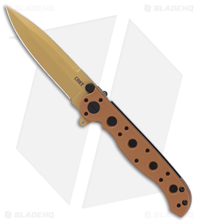 CRKT M16-01DZ Liner Lock Knife + Tan D2 Spear Point/Tan G-10