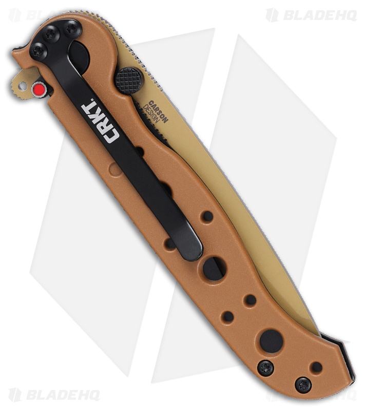 CRKT M16-10DZ Tanto Liner Lock Knife Tan Nylon (3.03" Tan)