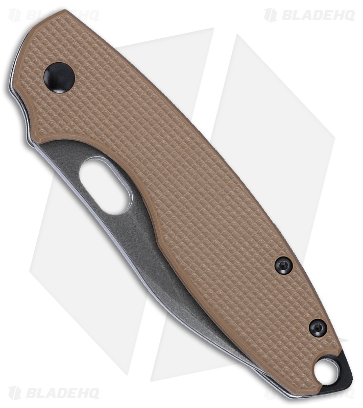 CRKT Pilar III Frame Lock Knife Brown G-10 (2.97" Black Stonewash)