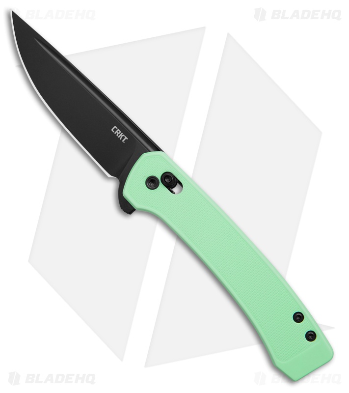 CRKT Q Compact Knife | Aqua GRN | Black Oxide