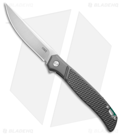 CRKT Scar Liner Lock Knife Textured Aluminum (3.3" Satin D2)