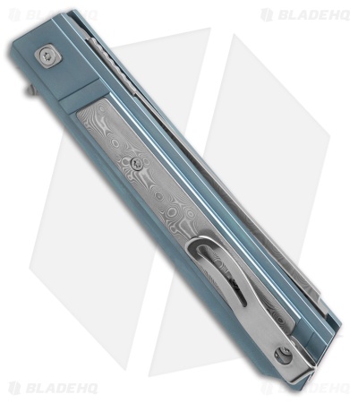 CRKT Zephyr | Blue Ti/Damascus | Damascus
