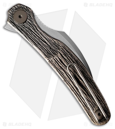 Cavol Mantis Linerlock Knife Bronze Grooved Titanium (2.5" Satin)