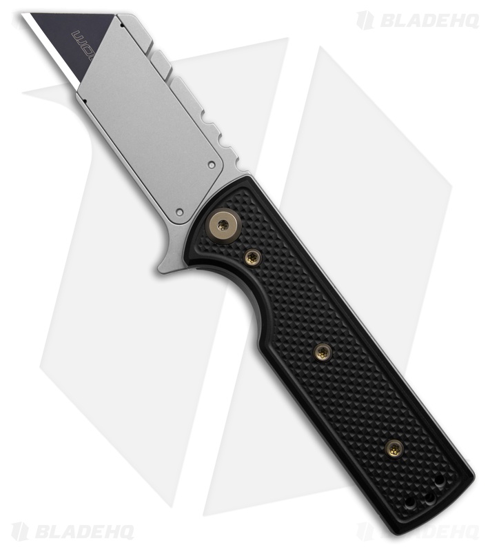 Chaves CHUB Flipper Blue Label Knife SW Knurled Al/Bronze Ti (1" SW Utility)