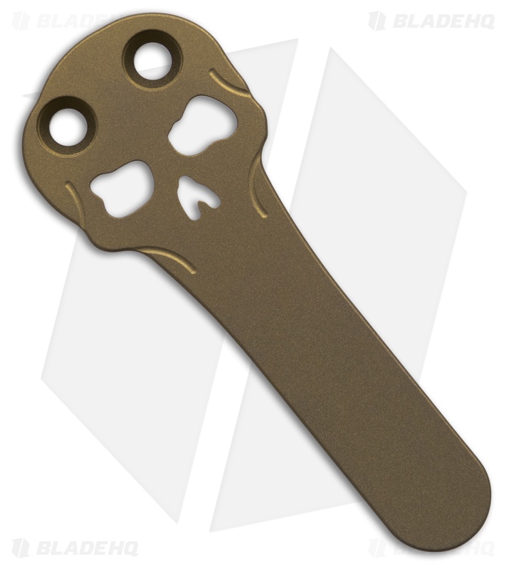 Chaves CHUB Flipper Blue Label Knife SW Knurled Al/Bronze Ti (1" SW Utility)