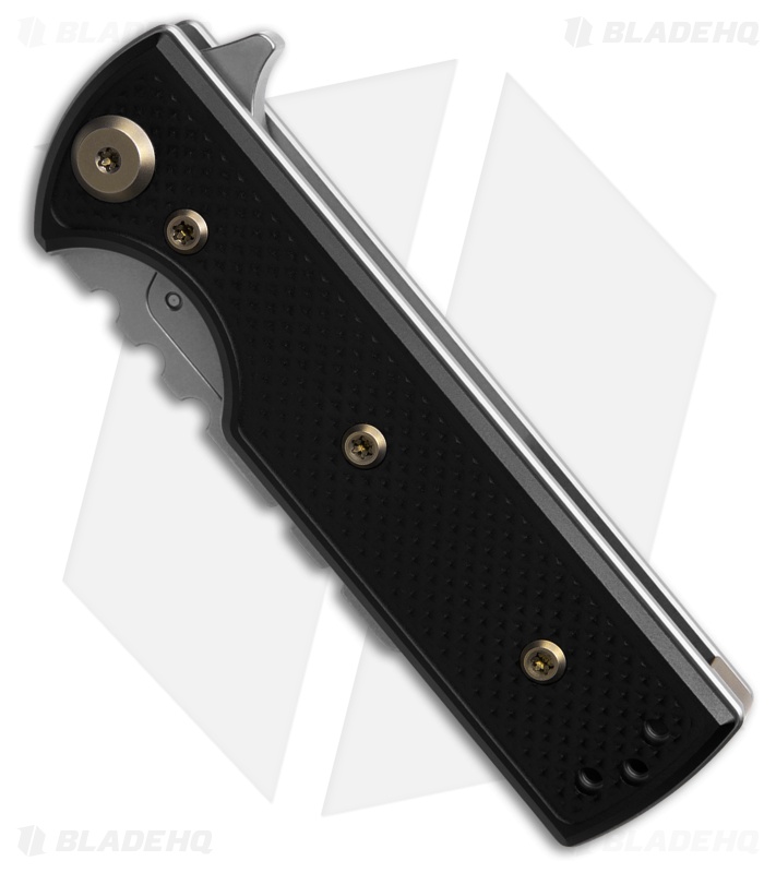 Chaves CHUB Flipper Blue Label Knife SW Knurled Al/Bronze Ti (1" SW Utility)