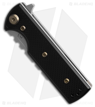 Chaves CHUB Flipper Blue Label Knife SW Knurled Al/Bronze Ti (1" SW Utility)