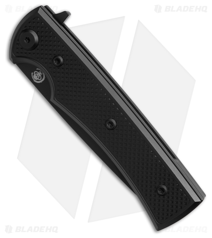Chaves Knives Blue Label Liberation Street DP Knife Knurled Al/BLK Ti (3.1" BLK)