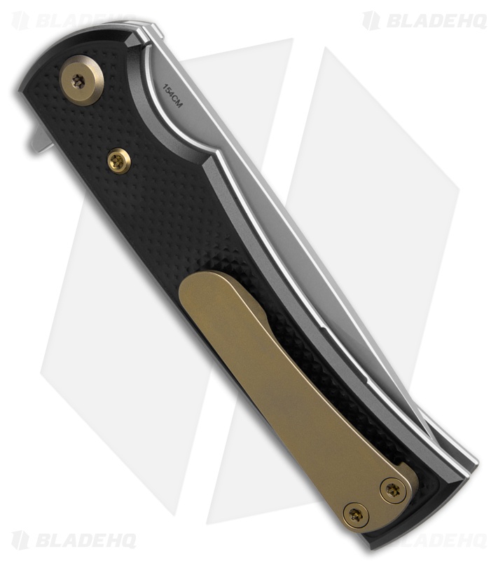 Chaves Knives Blue Label Liberation Street Tanto Knife Black Al/BRZ Ti (3.1" SW)