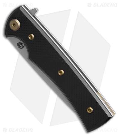 Chaves Knives Blue Label Liberation Street Tanto Knife Black Al/BRZ Ti (3.1" SW)