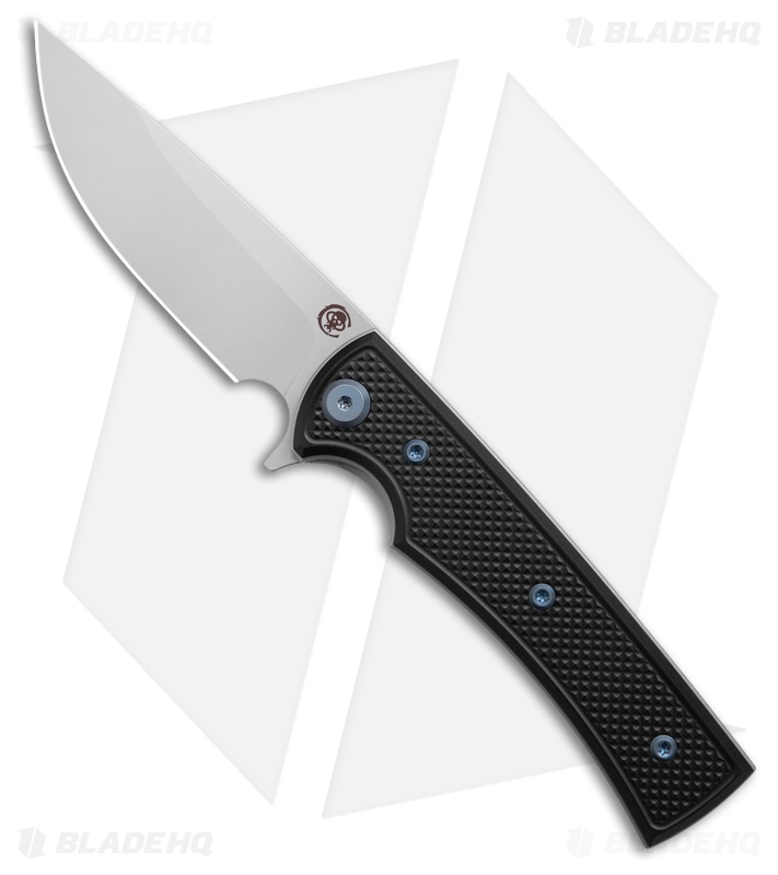 Chaves Knives Blue Label Liberation Street DP Knife Knurled Al/Blue Ti (3.1" SW)