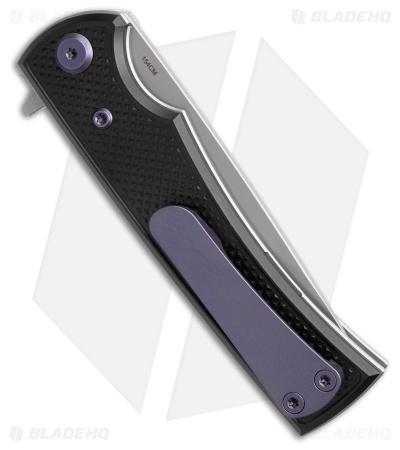 Chaves Knives Blue Label Liberation Street DP Knife Knurled Al/PRP Ti (3.1" SW)