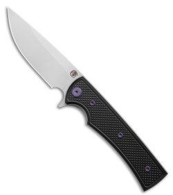 Chaves Knives Blue Label Liberation Street DP Knife Knurled Al/PRP Ti (3.1" SW)