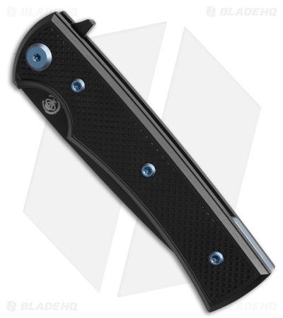 Chaves Knives Blue Label Liberation Street Tanto Knife BLK Al/Blue Ti (3.1" BLK)