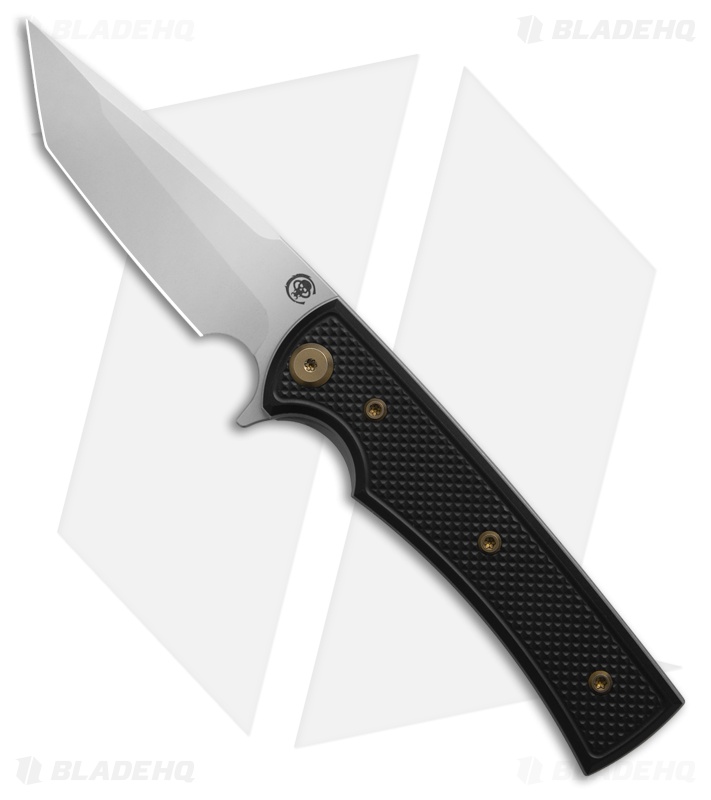 Chaves Knives Blue Label Liberation Street Tanto Knife Black Al/BRZ Ti (3.1" SW)