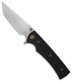Chaves Knives Blue Label Liberation Street Tanto Knife Black Al/BRZ Ti (3.1" SW)