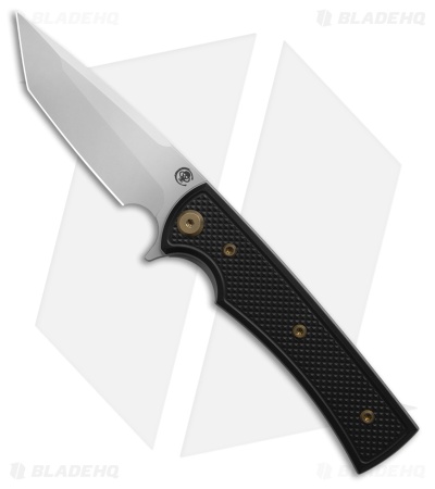 Chaves Knives Blue Label Liberation Street Tanto Knife Black Al/BRZ Ti (3.1" SW)