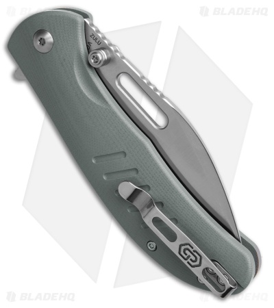 Critical Strike Zulu Button Liner Lock Knife Gray G-10 (2.9" Satin)