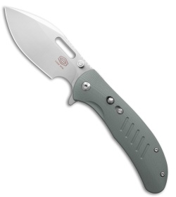 Critical Strike Zulu Button Liner Lock Knife Gray G-10 (2.9" Satin)