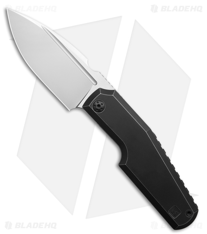 Custom Knife Factory Elementak Frame Lock Knife Black Titanium (3.50" Stonewash)