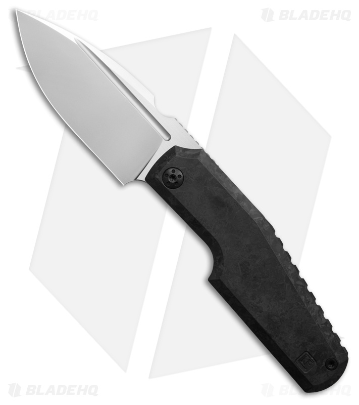Custom Knife Factory Elementak Frame Lock Knife Crystal Black Titanium(3.50" SW)