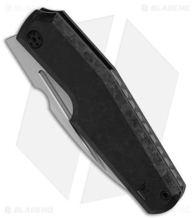Custom Knife Factory Elementak Frame Lock Knife Crystal Black Titanium(3.50" SW)