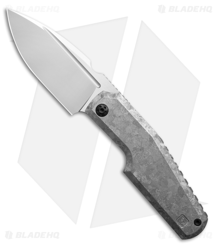 Custom Knife Factory Elementak Frame Lock Knife Crystal White Titanium(3.50" SW)