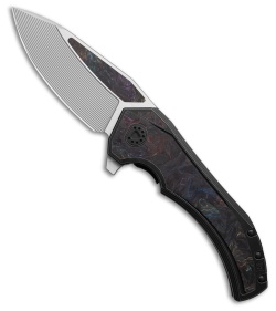 Custom Knife Factory Gozer Ti Frame Lock w/ CF Inlays  (3.50" Satin)