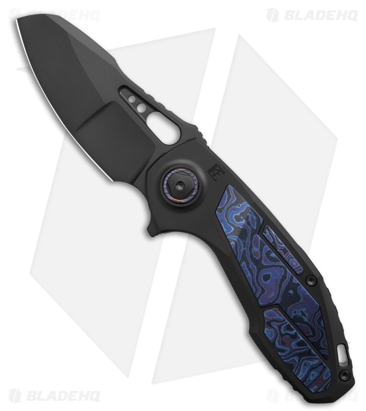 暗黒鎧 ヴェイダー　Dmitry Burmak アーティストプルーフ Custom Knife Factory Peace Duke Frame Lock Knife Black Ti - Blade HQ