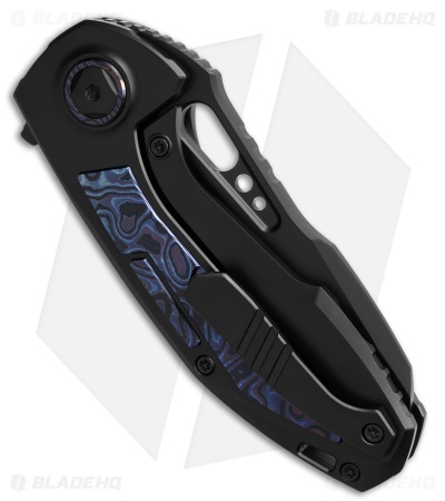 Custom Knife Factory Peace Duke 2.0 Frame Lock Knife DLC Ti/ZircuTi (3" Black)