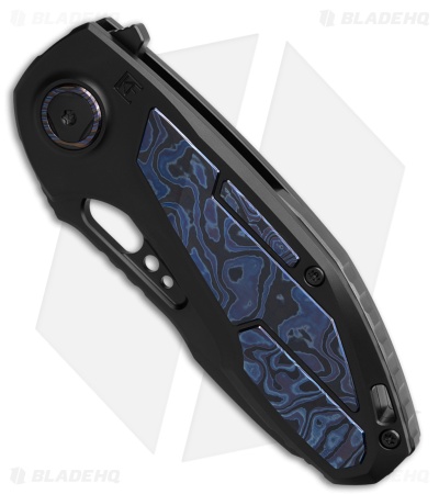 Custom Knife Factory Peace Duke 2.0 Frame Lock Knife DLC Ti/ZircuTi (3" Black)