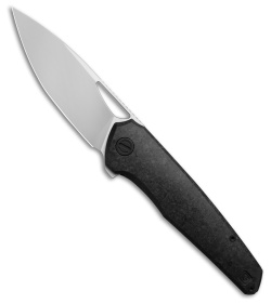 Custom Knife Factory Tasca Frame Lock Black Crystalised Ti (3.50" Stonewash)