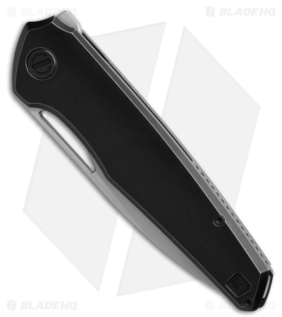 Custom Knife Factory Tasca Frame Lock Black Titanium   (3.50" Stonewash)