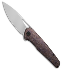 Custom Knife Factory Tasca Frame Lock Purple Crystalised Ti (3.50" Stonewash)