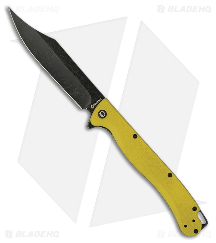 Daggerr Knives Toothpick Knife Yellow FRN Black SW