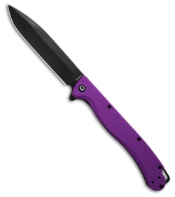 Daggerr Knives Finka Liner Lock Knife Purple FRN (5" Black)