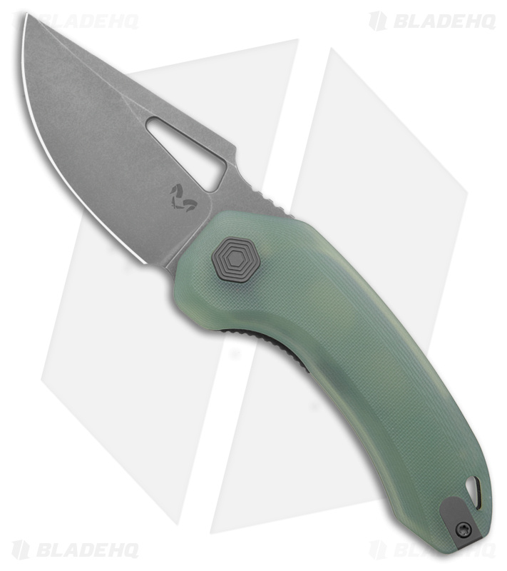 Damned Designs Djinn XL | Liner Lock Knife | Jade G-10
