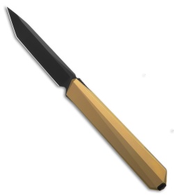 REMETTE ELIGO Double Detent Knife Gold Titanium (2.8" Black M390)