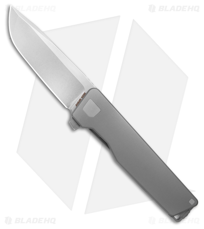 Exceed Designs Avair Frame Lock Knife Smooth Blasted Ti (3.125" M390)