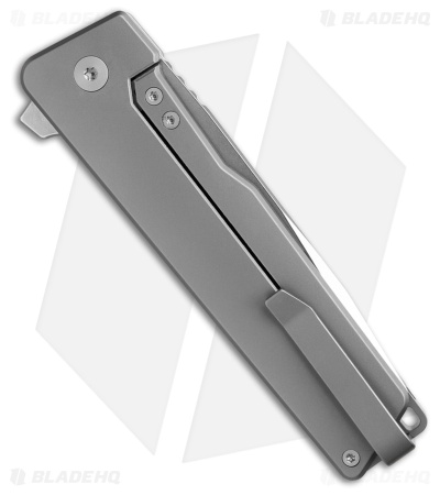 Exceed Designs Avair Frame Lock Knife Smooth Blasted Ti (3.125" M390)